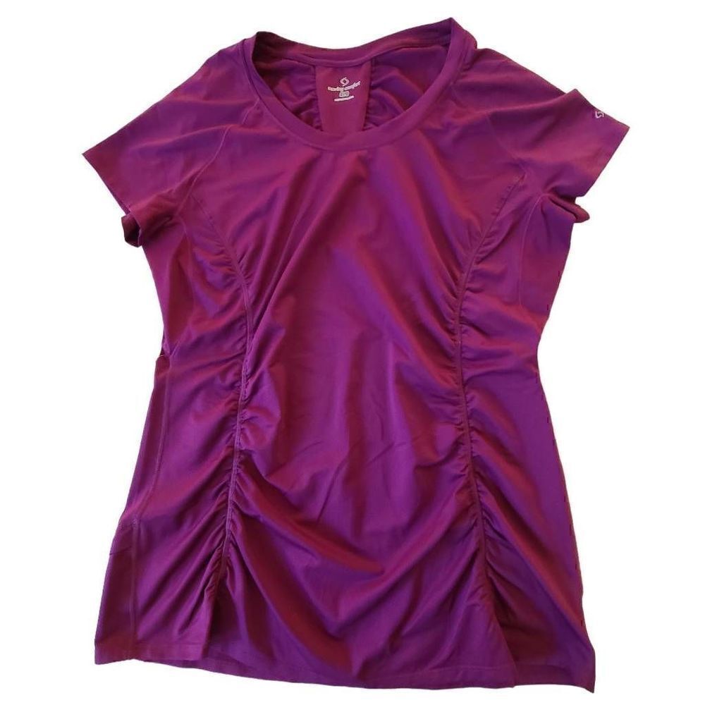 Moving Comfort Fushcia Short Sleeve Athletic T Shirt Large